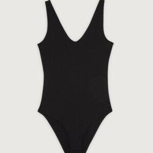 Black Sleeveless Bodysuit - Oak Refined by Oak + Fort Sz:M